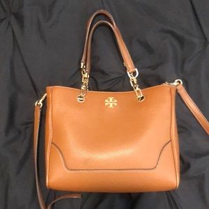 Tory Burch brown crossbody satchel